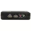 StarTech.com 2-pordiline must USB KVM-lüliti komplekt heli ja kaablitega