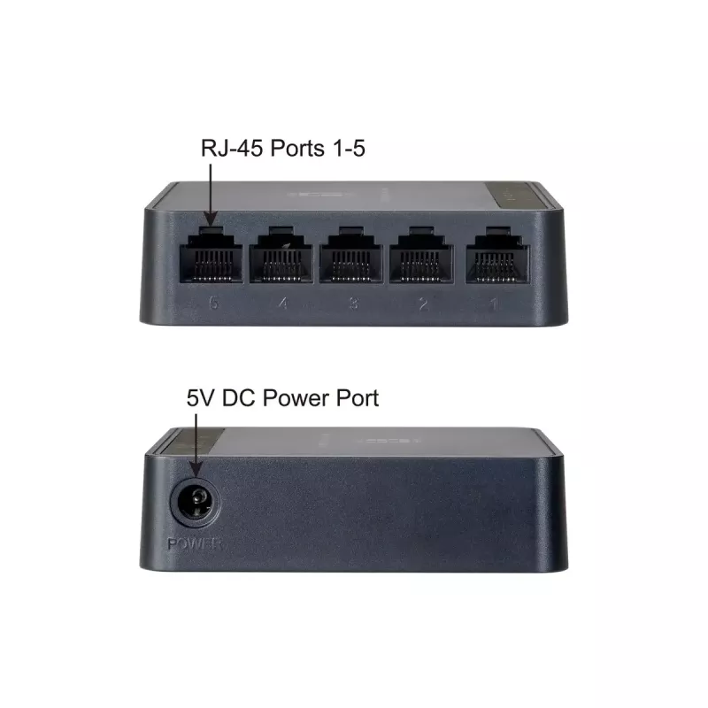 Võrgukommutaator LevelOne FEU-0512 Fast Ethernet 10/100 Must