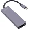 InLine mitme porti jaotur USB 3.2 Gen.1, 2x USB-A, HDMI 4K/30 Hz, kaardilugeja, alumiinium, hall