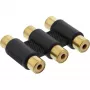 InLine Audio Adapter 3x RCA emane / emane kullatud 99319