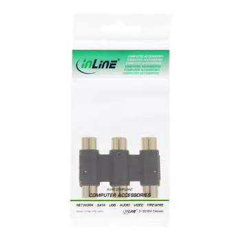 InLine Audio Adapter 3x RCA emane / emane kullatud 99319