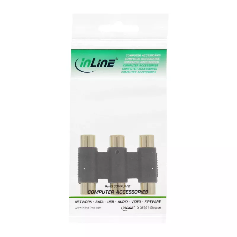 InLine Audio Adapter 3x RCA emane / emane kullatud 99319