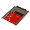 StarTech.com mSATA SSD 2,5-tollisele SATA-adapterile, SATA, mSATA, must, punane, hõbedane, CE, FCC, 6 Gbit/s, -40–85 °C