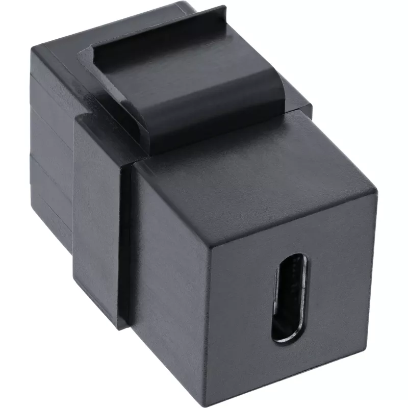 InLine USB 3.1 Snap-In moodul, USB-C F/F, must korpus