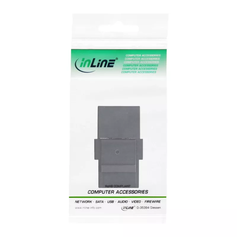 InLine USB 3.1 Snap-In moodul, USB-C F/F, must korpus