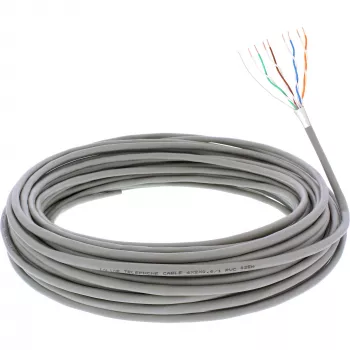 InLine telefonikaabel 8 juhtmega paigalduskaabel 4x2x0,6 mm varjestatud 25 m
