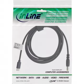 InLine USB-C to ASUS/Lenovo Notebook (round) charging kaabel, 2m