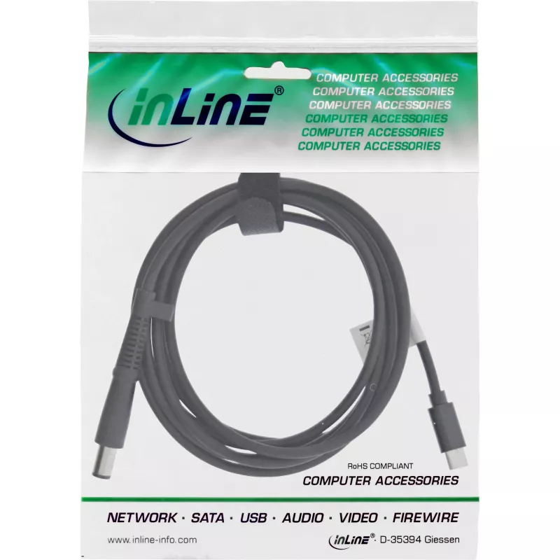 InLine USB-C HP sülearvuti laadimiskaabel (ümmargune/suur), 2 m