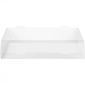 Modulaarne riiul InLine Slatwall Shelf suur valge teras 318mm 250mm 68mm