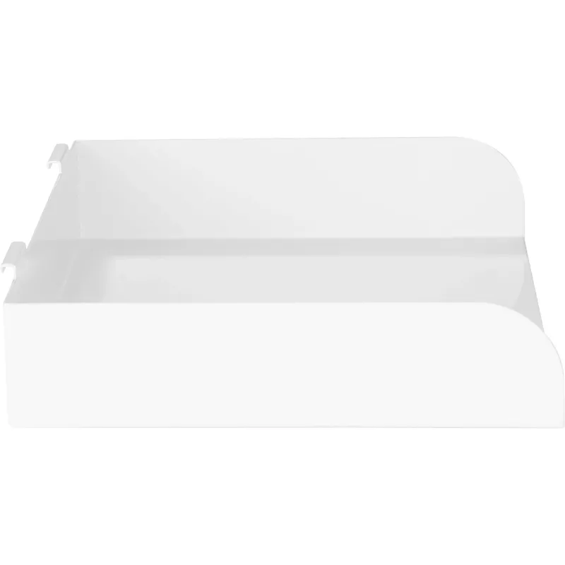 Modulaarne riiul InLine Slatwall Shelf suur valge teras 318mm 250mm 68mm