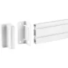 InLine Slatwall kinnitusklamber seinakinnituspaneelile, valge, 2 tk paar