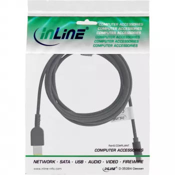 InLine USB-C Lenovo sülearvuti (ristkülikukujuline) laadimiskaabel, 2 m