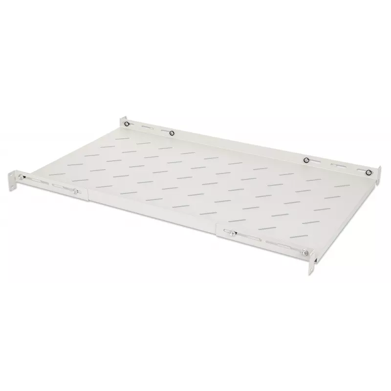 Intellinet 19-tolline fikseeritud riiul (reguleeritav), 1U, 750 mm riiuli sügavus, 750 kuni 950 mm reguleeritav siinisügavus, max 20 kg, hall, eluaegne garantii