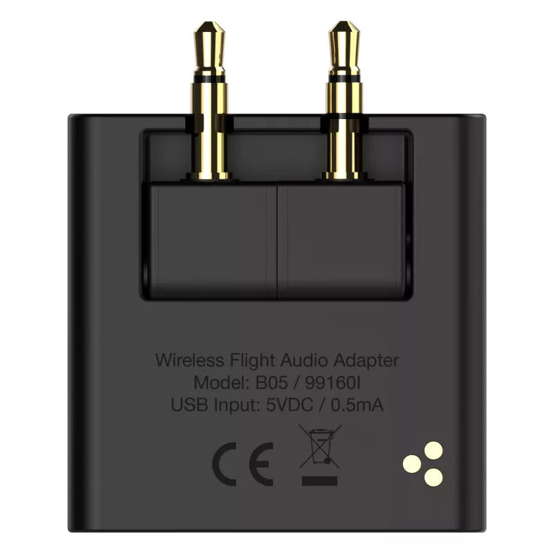 InLine Airplane Bluetooth Audio Transmitter, BT 5.0, aptX HD/LL