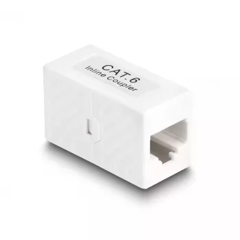 DeLOCK RJ45 pesa – RJ45 pesa Cat.6 UTP adapteri võrgukaabel 1 m valge