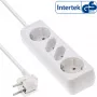InLine pistikupesariba, 4-kohaline, 2x CEE7/3 + 2x Euro CEE 7/16, valge, 3m