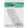 InLine pistikupesariba, 4-kohaline, 2x CEE7/3 + 2x Euro CEE 7/16, valge, 3m