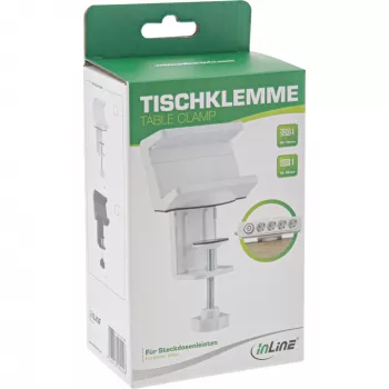 Pikendusjuhtme hoidik InLine 23191W valge ABS teras 100mm laius
