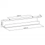 InLine lauaalune kaabeldushaldussüsteem 23190W — teras, valge, 114×600×76 mm