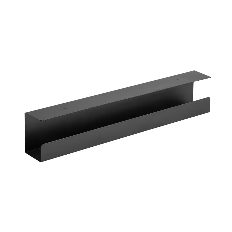 Kaablihaldussüsteem laua alla InLine 23190B, teras, must, 114×600×76 mm