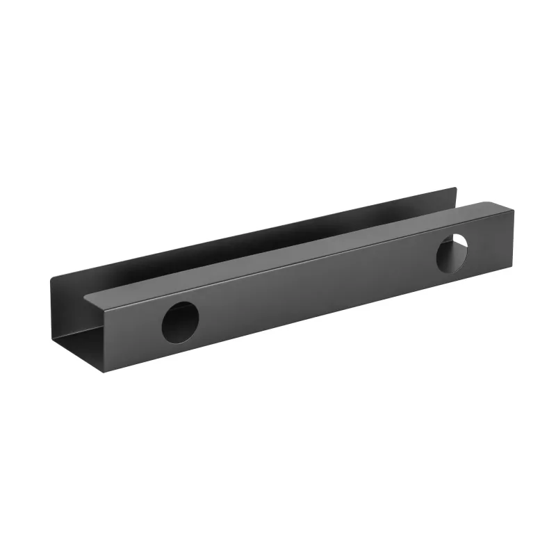 Kaablihaldussüsteem laua alla InLine 23190B, teras, must, 114×600×76 mm