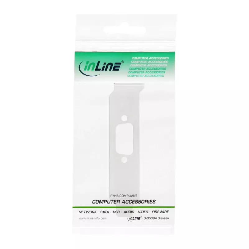 Madalaprofiililine pesa kronstein InLine 33208D auguga DB9 pistiku jaoks