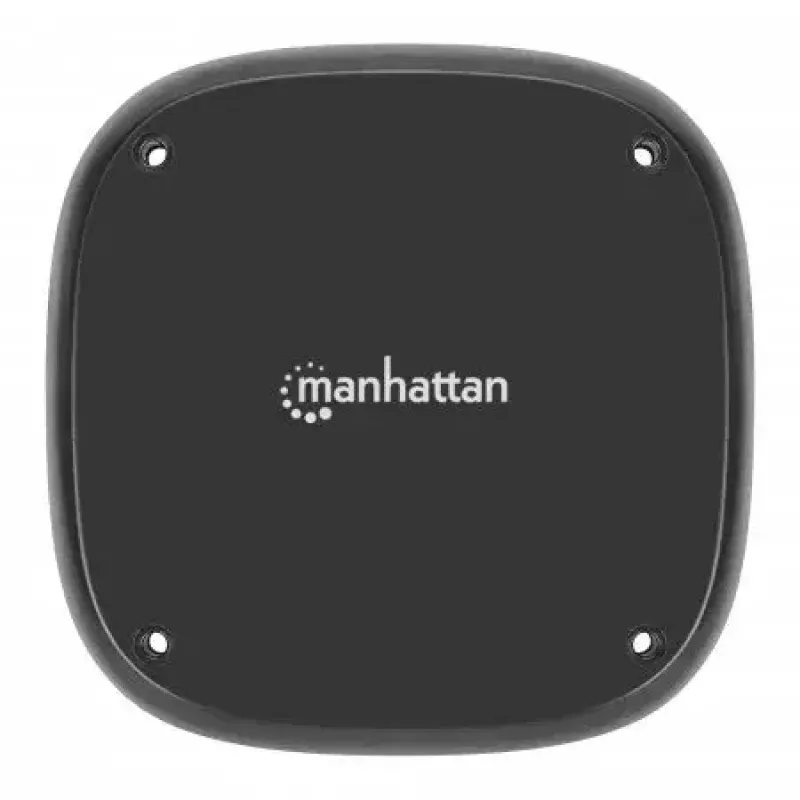 Juhtmevaba laadimisalus Manhattan 10 W lauaalune must 1,2 m kaabel
