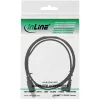 InLine USB A-tüüpi isane / Mini-USB isane 5 Pin alla nurga all 90° must 1m