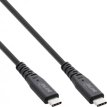 USB4 kaabel InLine USB-C isane USB-C isasele, USB4 Gen 3x2, 40 Gbit/s, PD 240W, 8K@60Hz, TPE, 2 m