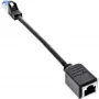 InLine patch-kaabli pikendus, RJ45 kaitse, S/FTP (PiMf), Cat.6A, 0,2 m