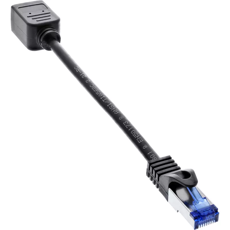 InLine patch-kaabli pikendus, RJ45 kaitse, S/FTP (PiMf), Cat.6A, 0,2 m