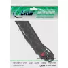 InLine pistikupesade rida, 6-kohaline maanduskontakt CEE 7/3, must, 3 m