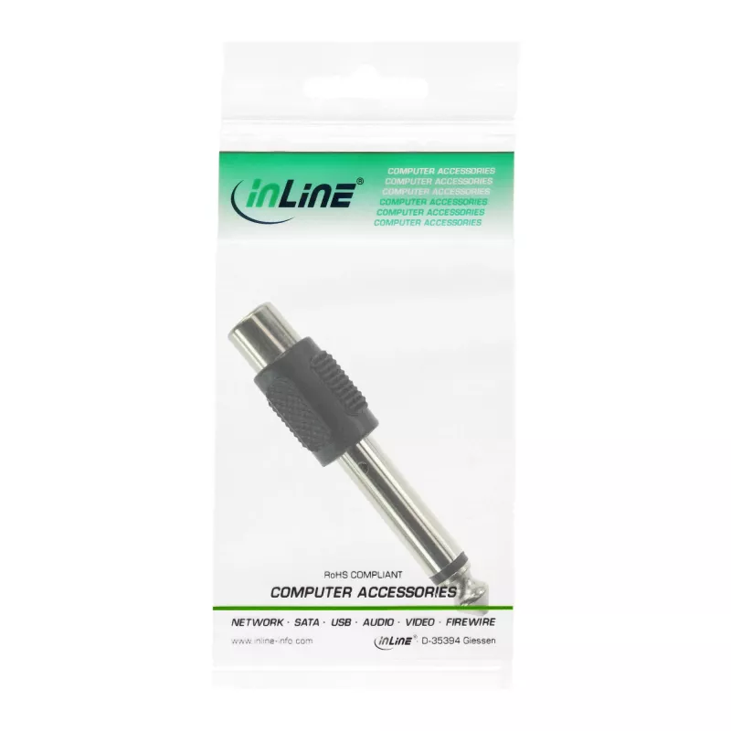 InLine Audio Adapter 6,3 mm isane RCA mono emane 99322