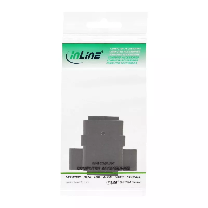 InLine patch-kaabli ühendusmuhv UTP 2x RJ45 emane paigalduseks