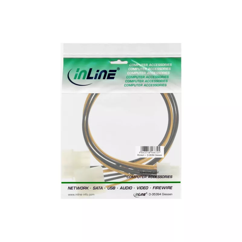InLine toiteadapteri kaabel 2x 5,25 tolli / 6 kontaktiga PCI-E MF17784