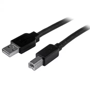 StarTech.com 50 jala (15 m) aktiivne USB 2.0 A-B kaabel, pikk USB-printerikaabel, 1x USB-A (M), 1x USB-B (M) – must