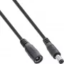InLine DC pikenduskaabel, DC-pistik isane/emane 5,5x2,1 mm, must, 5 m