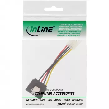 InLine SATA toiteadapteri kaabel 3,5 tolli / 15 kontaktiga SATA riiviga 0,15 m