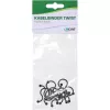 Twist Ties InLine 22 mm, mustad, 10 tk — kaabli/juhtmekinnitused