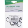 InLine keerdpaelad 26–30 mm mustad, 10 tk — kaabli/juhtme korrastaja, 30 mm pikkus