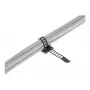 Reguleeritav kaabliklamber InLine 85 mm, must, 10 tk