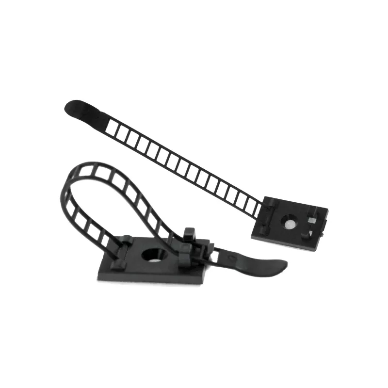 Reguleeritav kaabliklamber InLine 85 mm, must, 10 tk