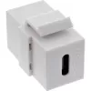 InLine USB 3.1 Snap-In moodul, USB-C F/F, valge korpus