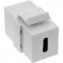 InLine USB 3.1 Snap-In moodul, USB-C F/F, valge korpus