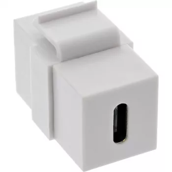 InLine USB 3.1 Snap-In moodul, USB-C F/F, valge korpus