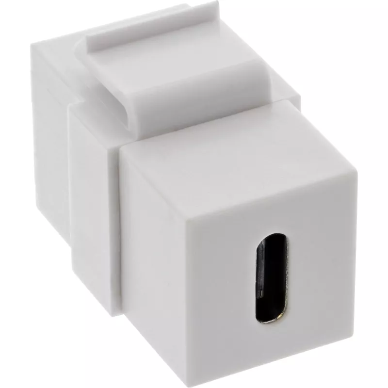 InLine USB 3.1 Snap-In moodul, USB-C F/F, valge korpus