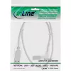 InLine USB 2.0 kaabel, nurga all, isane A-tüüp / isane B-tüüp, läbipaistev, 1 m