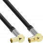 InLine Premium antennikaabel, nurga all, 4-kordselt varjestatud, >110 dB, must, 10 m