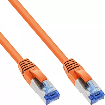 InLine patch-kaabel S/FTP PiMF Cat.6A halogeenivaba 500 MHz oranž 1,5 m