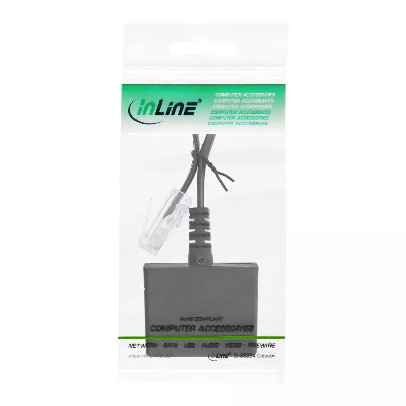 InLine TAE adapterkaabel RJ45 isane - TAE-N ja RJ11 emane 69943